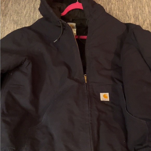 Carhartt Men's Navy large Hooded Jacket - Picture 7 of 8